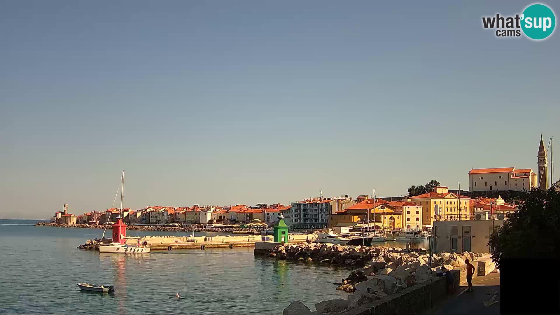 Pirano – vista verso la Punta e il “Mandrač”