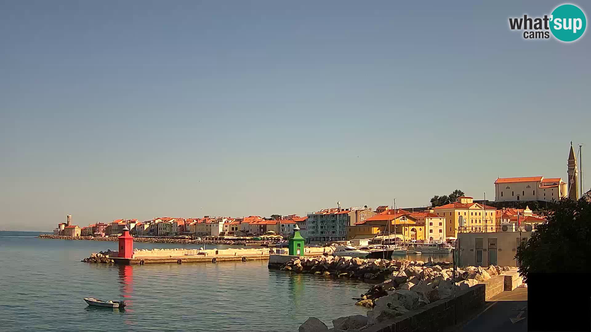 Piran – view to Punta and Mandrač