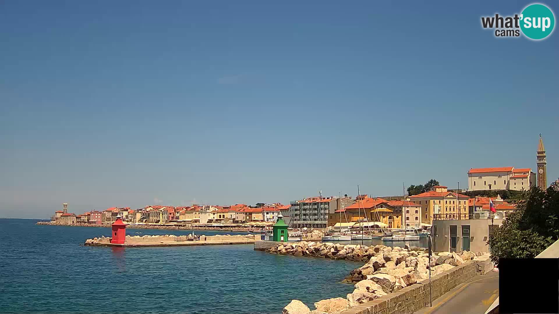 Piran – view to Punta and Mandrač