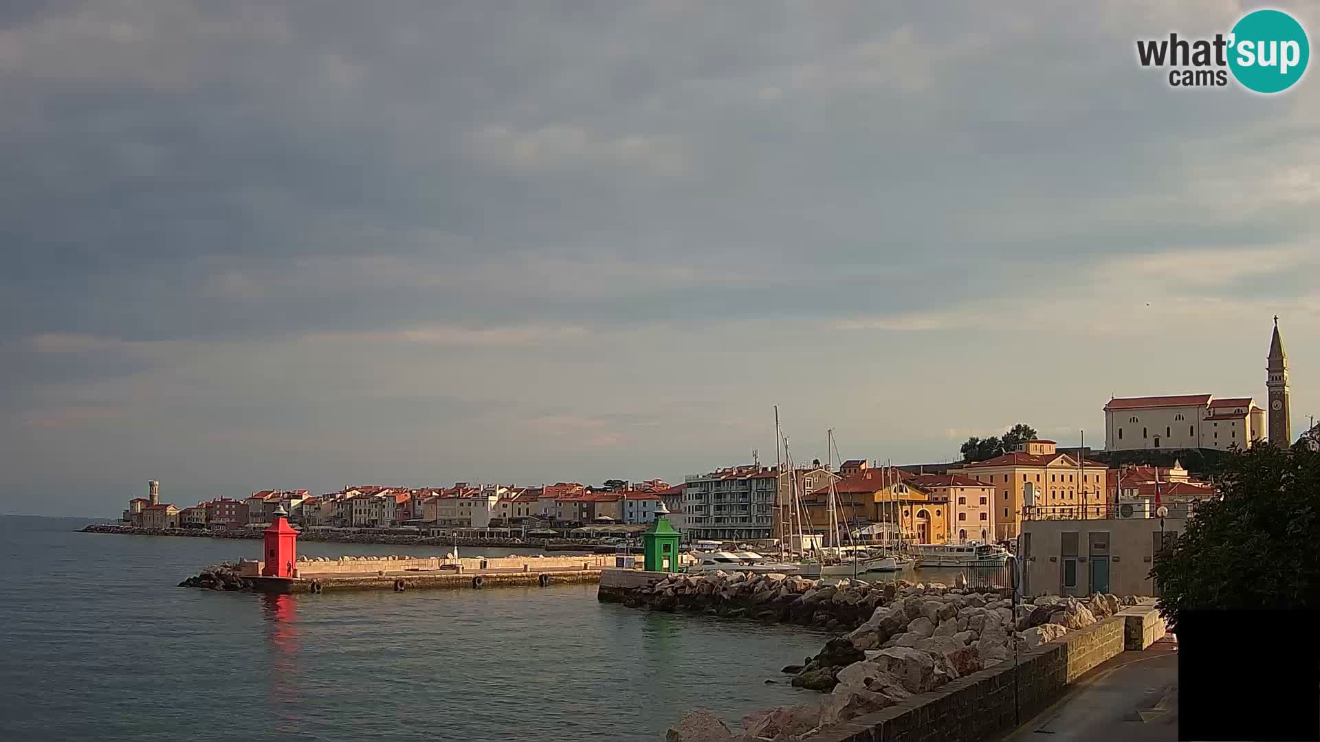 Piran – view to Punta and Mandrač