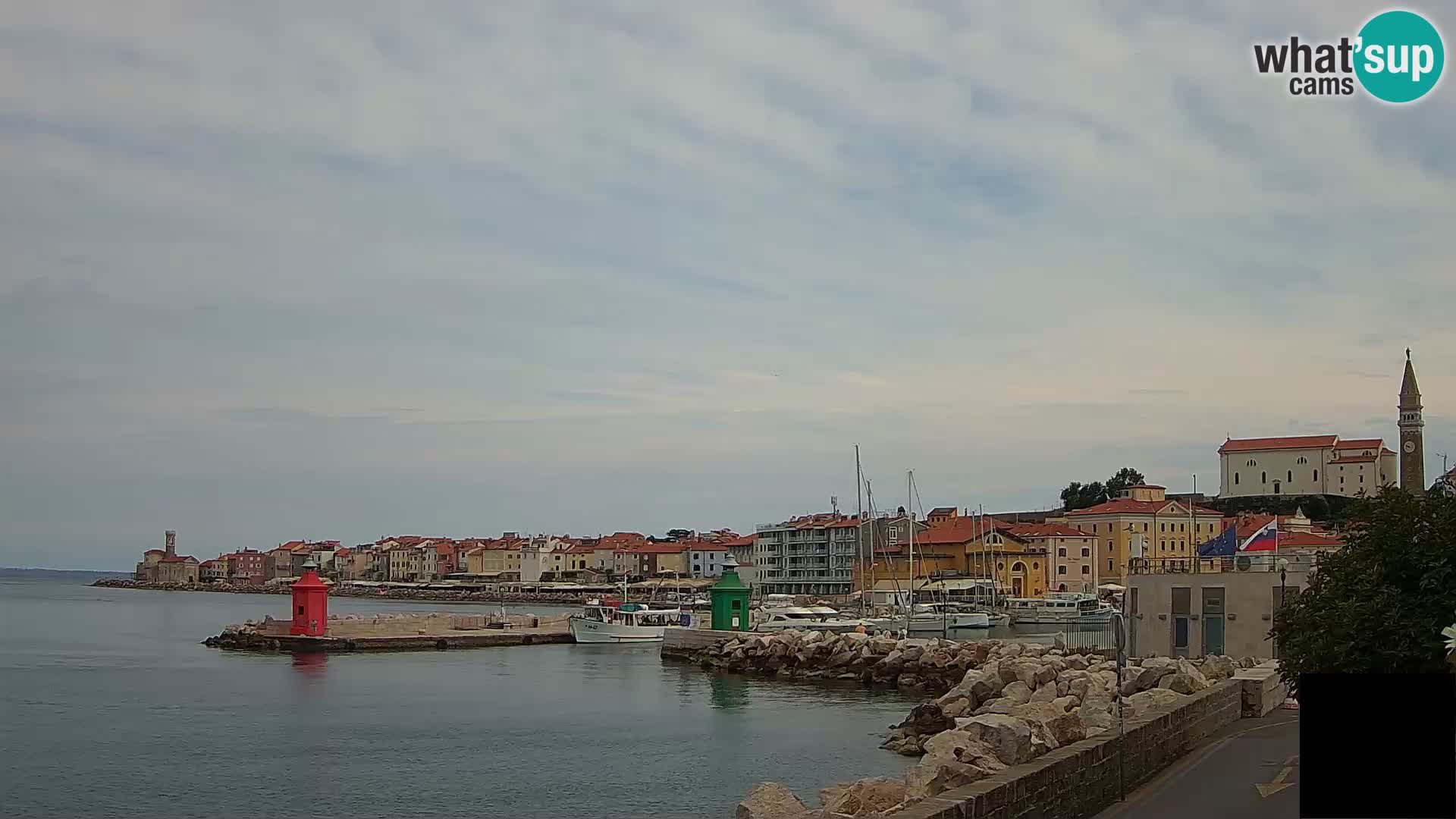 Piran – view to Punta and Mandrač