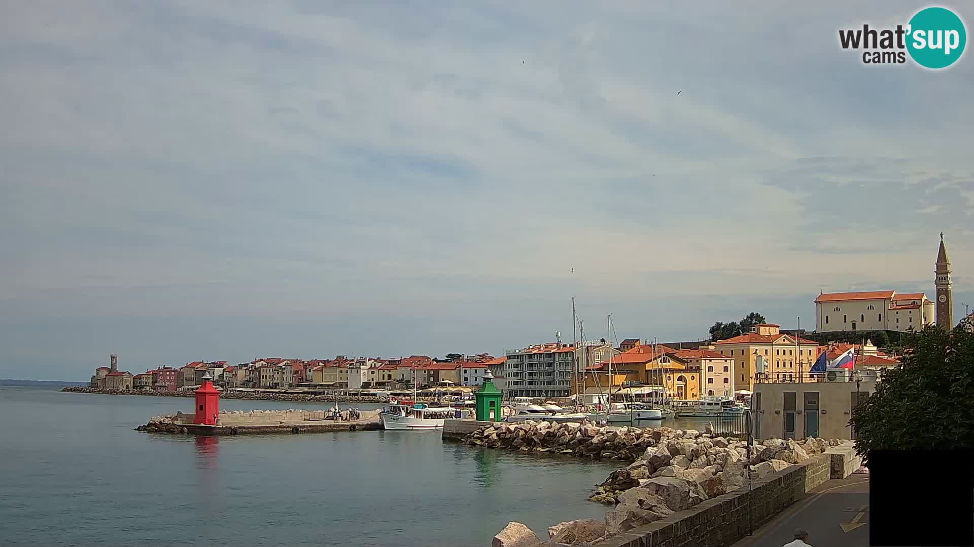 Pirano – vista verso la Punta e il “Mandrač”