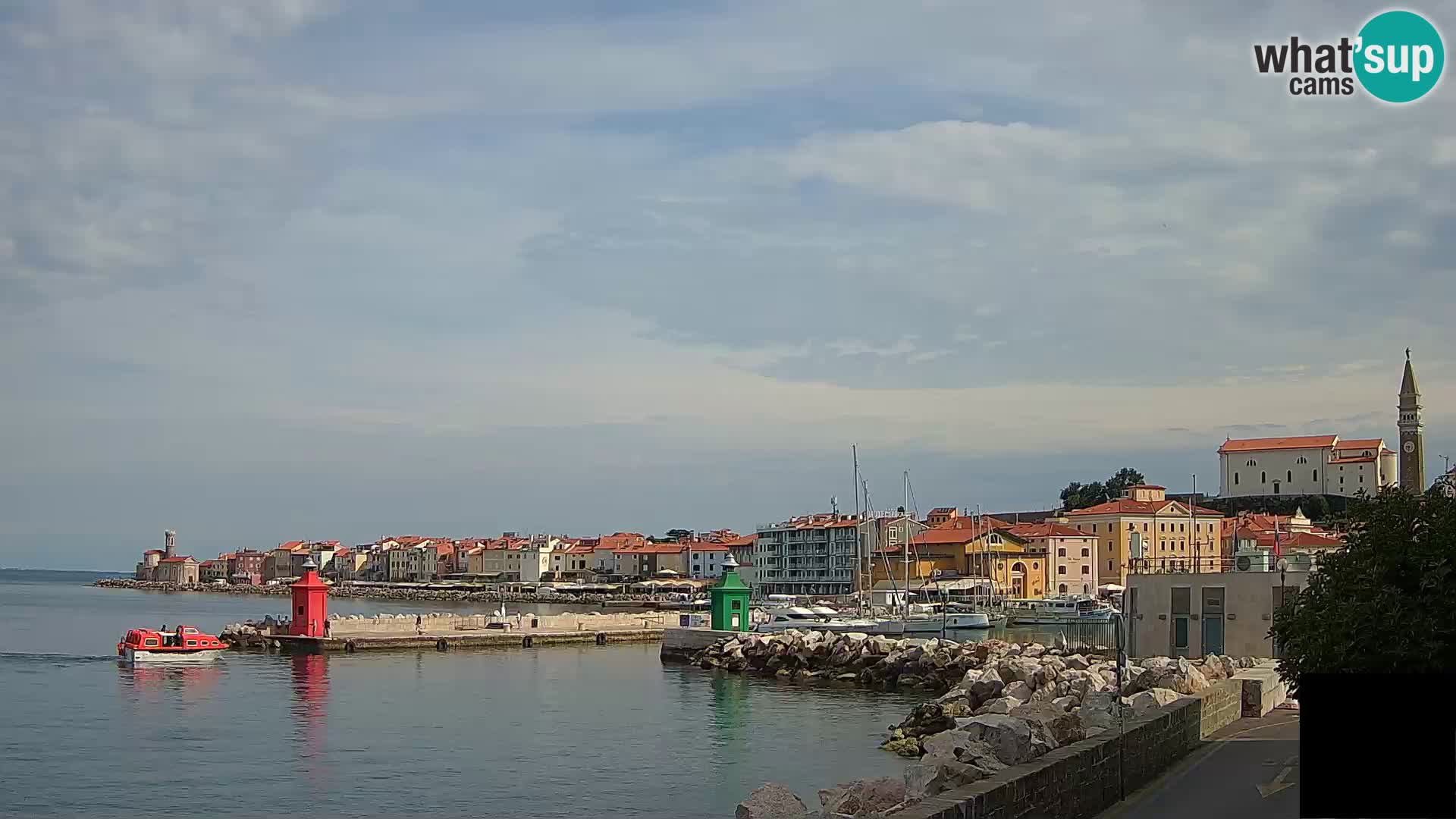 Piran – view to Punta and Mandrač