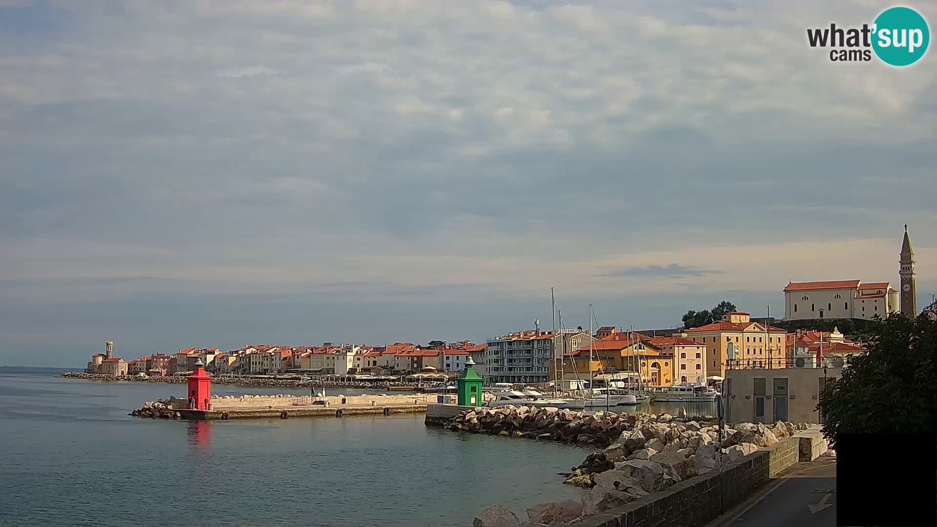 Pirano – vista verso la Punta e il “Mandrač”