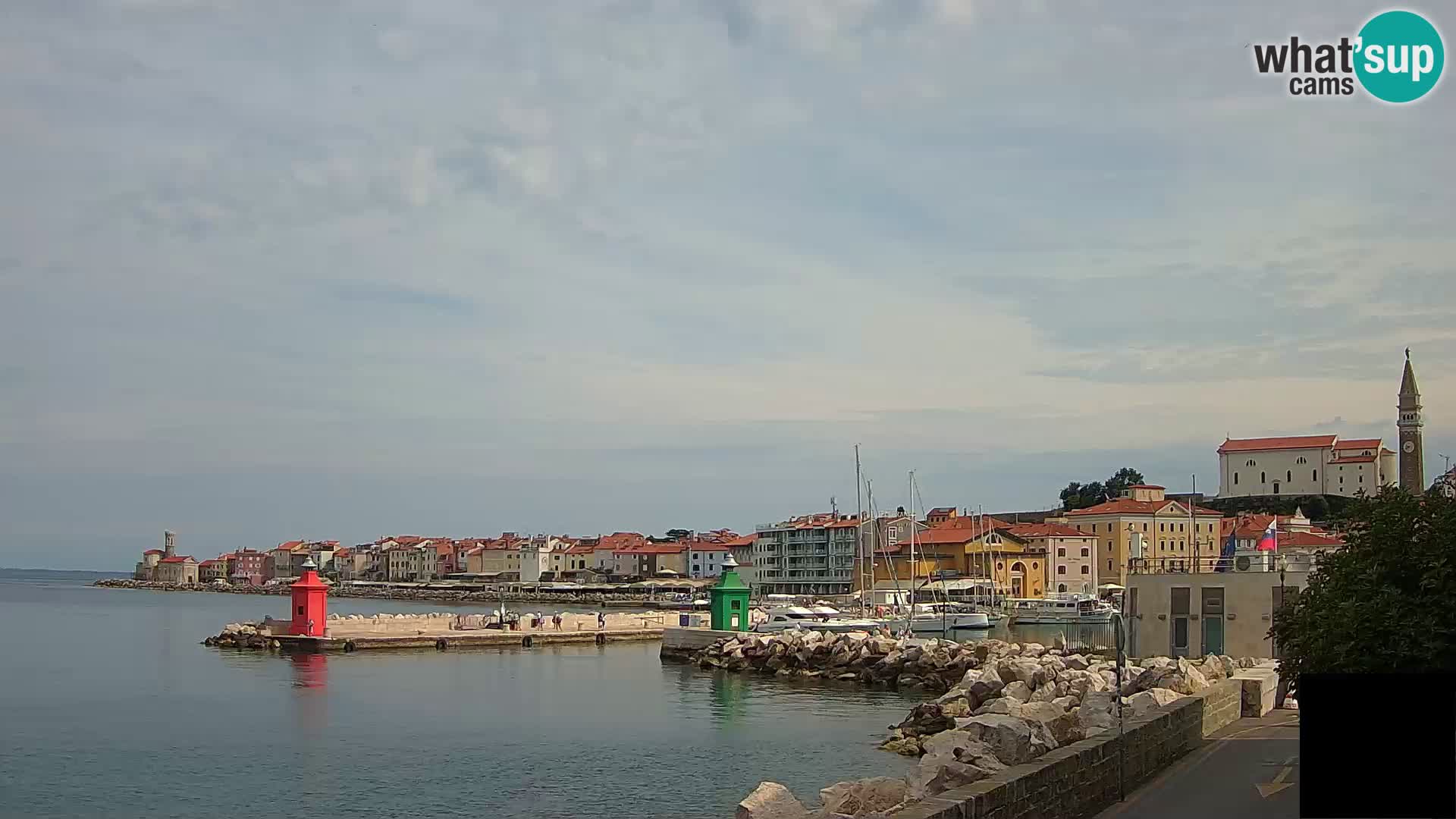 Piran – view to Punta and Mandrač