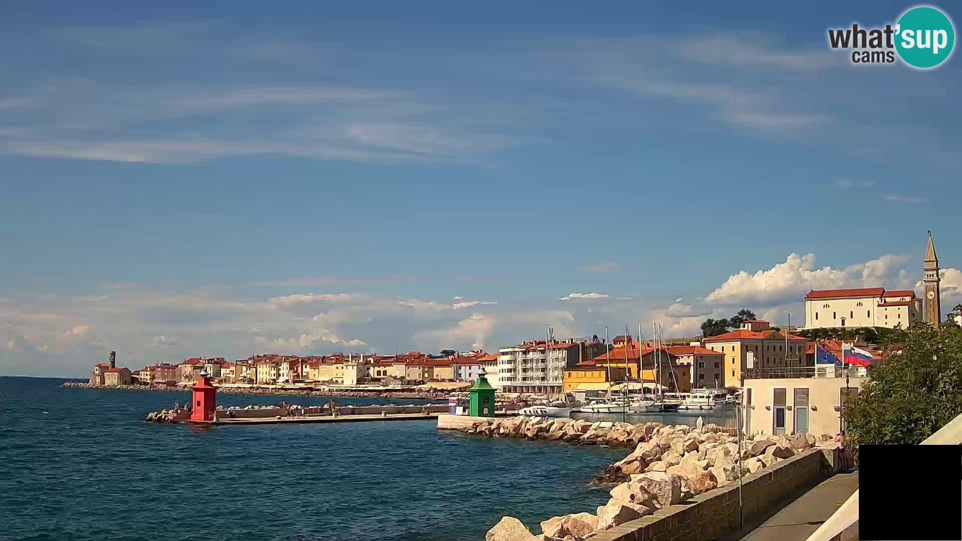 Piran – view to Punta and Mandrač