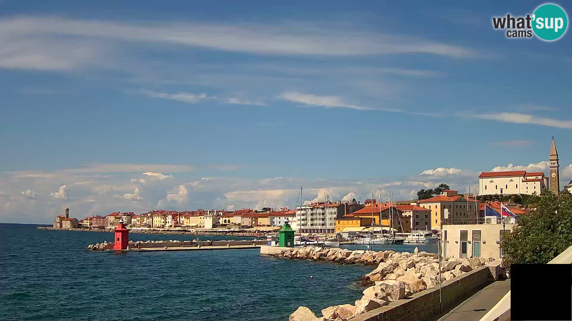 Piran – view to Punta and Mandrač