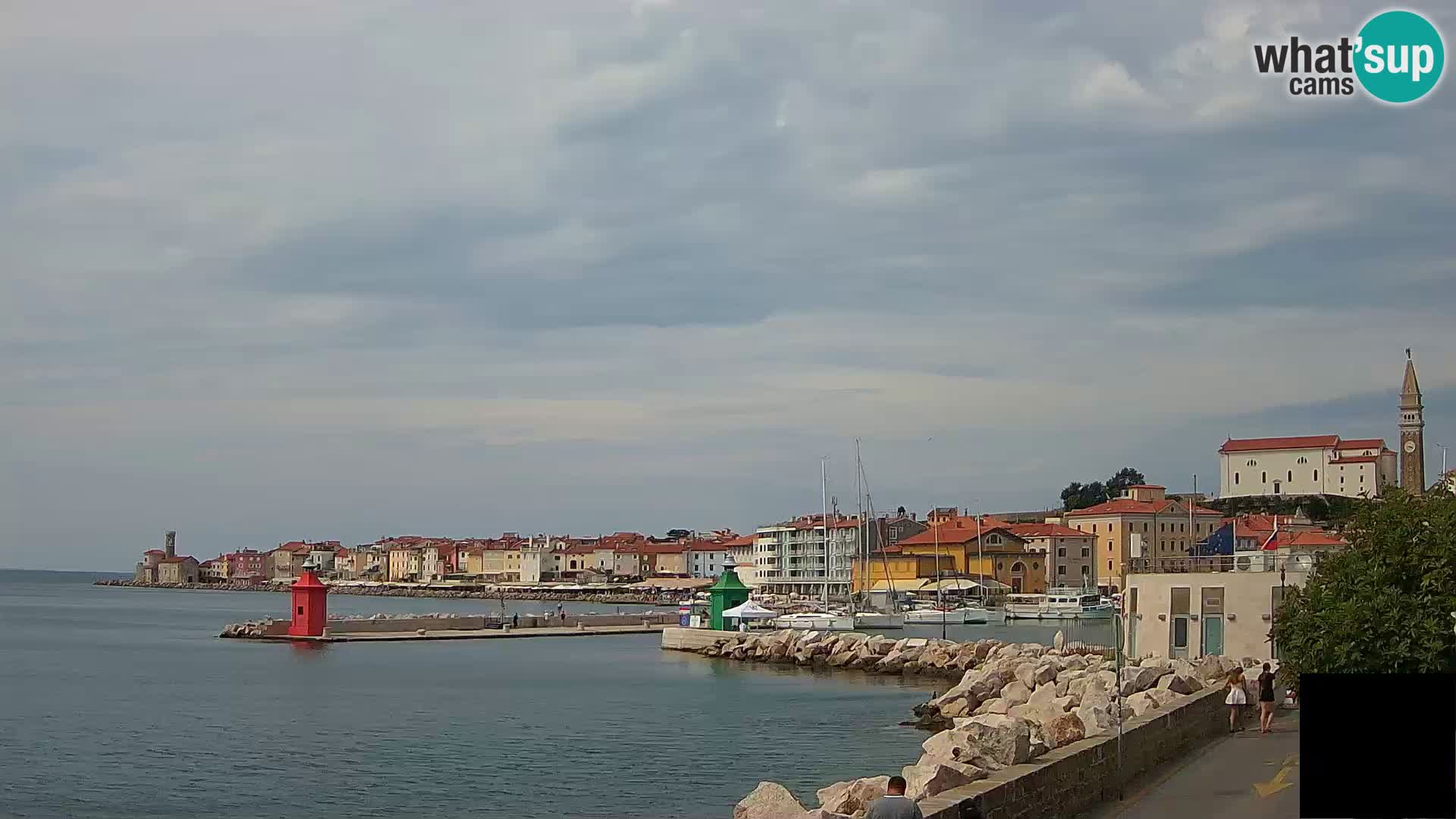 Pirano – vista verso la Punta e il “Mandrač”