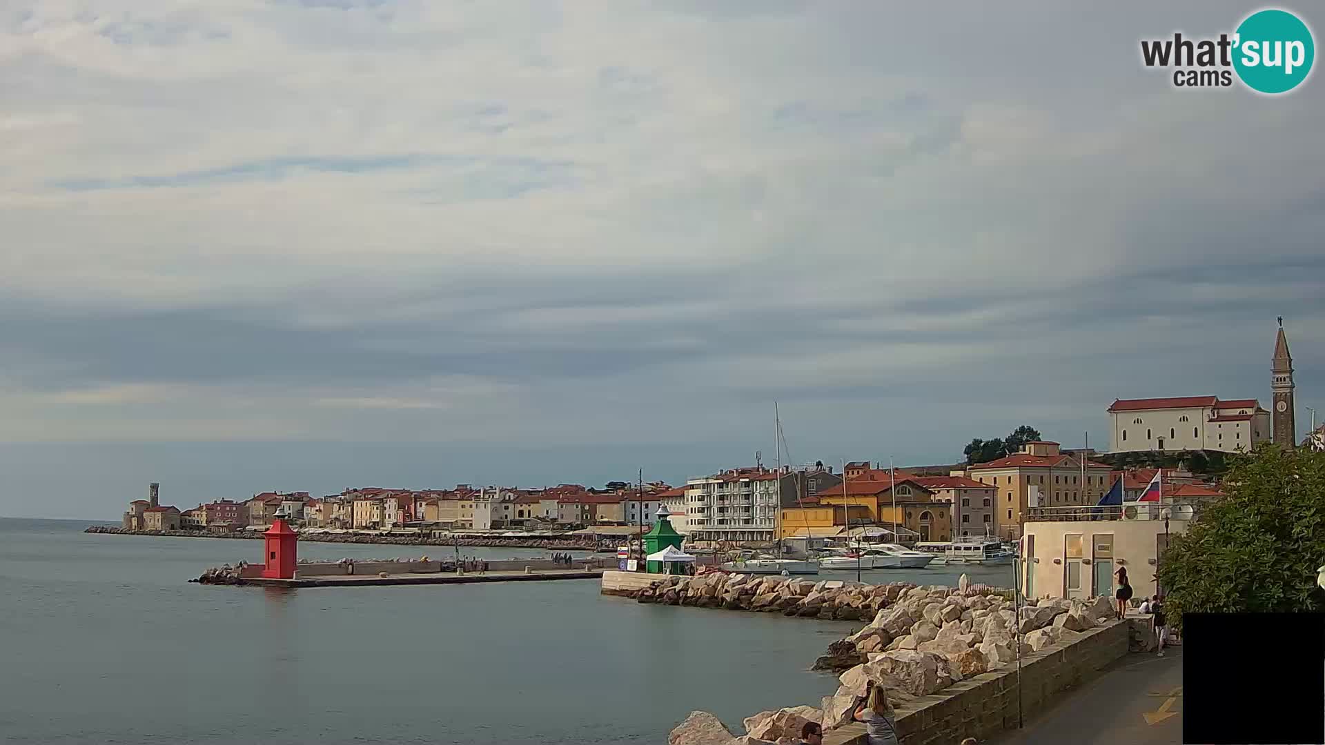 Piran – view to Punta and Mandrač