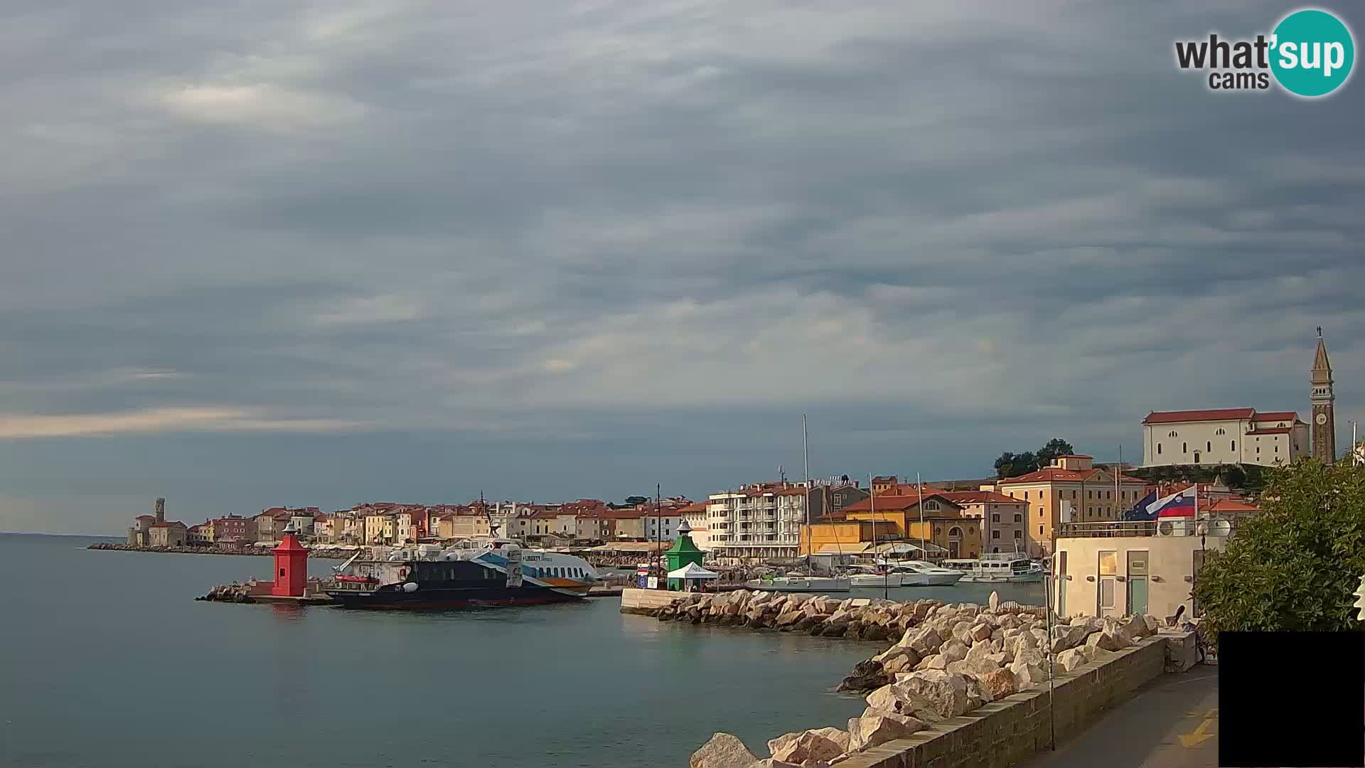 Pirano – vista verso la Punta e il “Mandrač”
