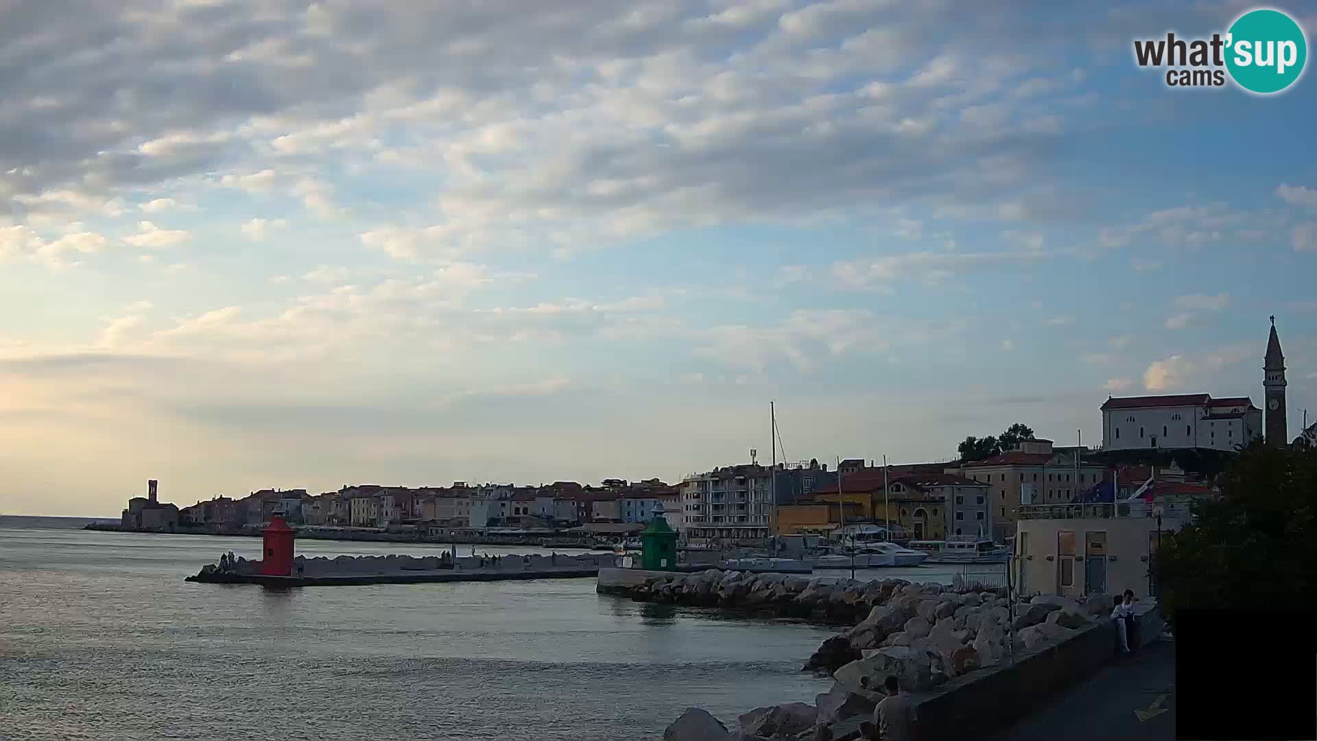 Pirano – vista verso la Punta e il “Mandrač”