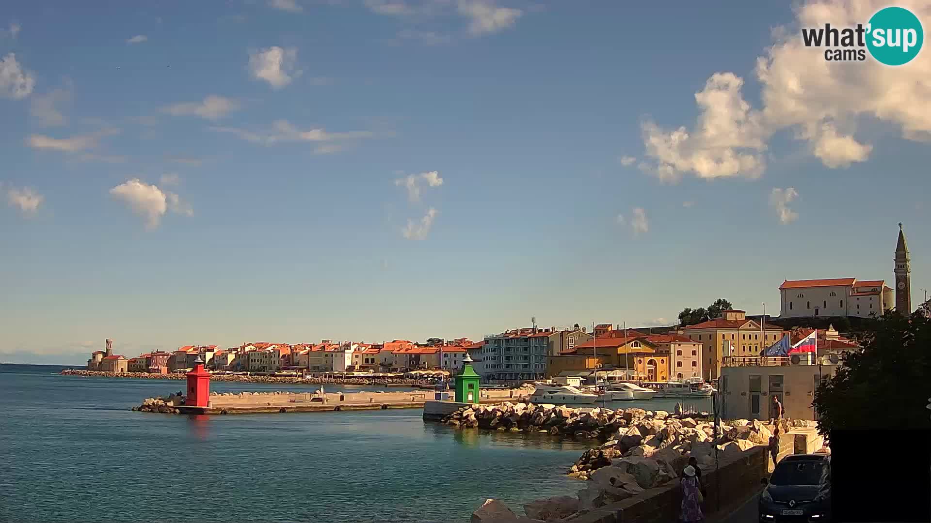 Piran – view to Punta and Mandrač