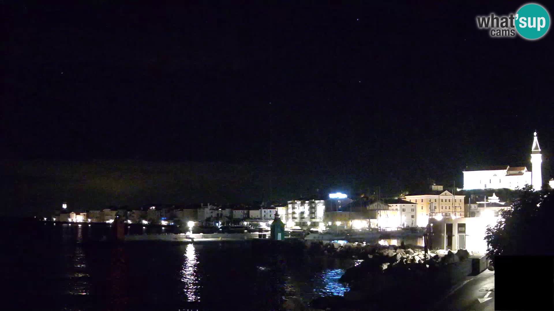Piran – view to Punta and Mandrač