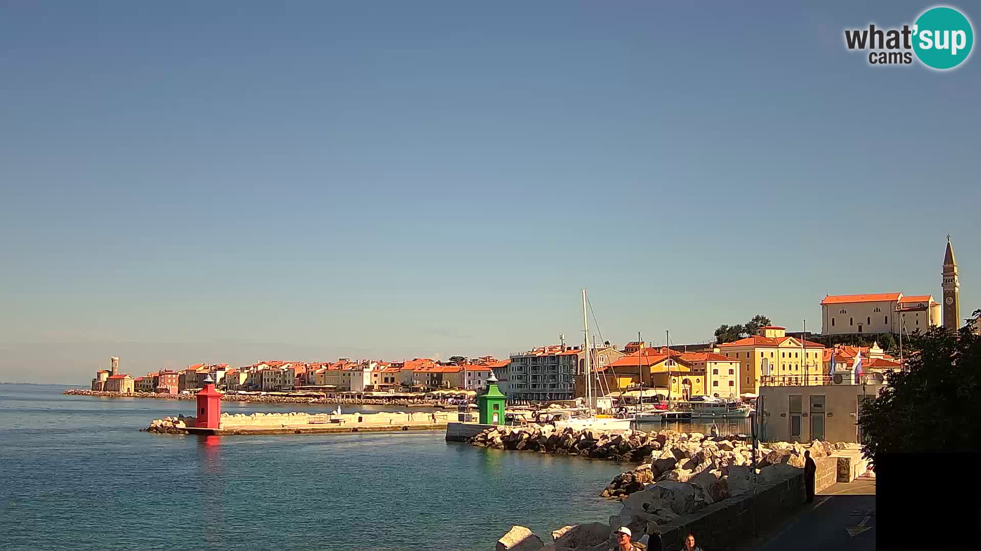 Piran – view to Punta and Mandrač