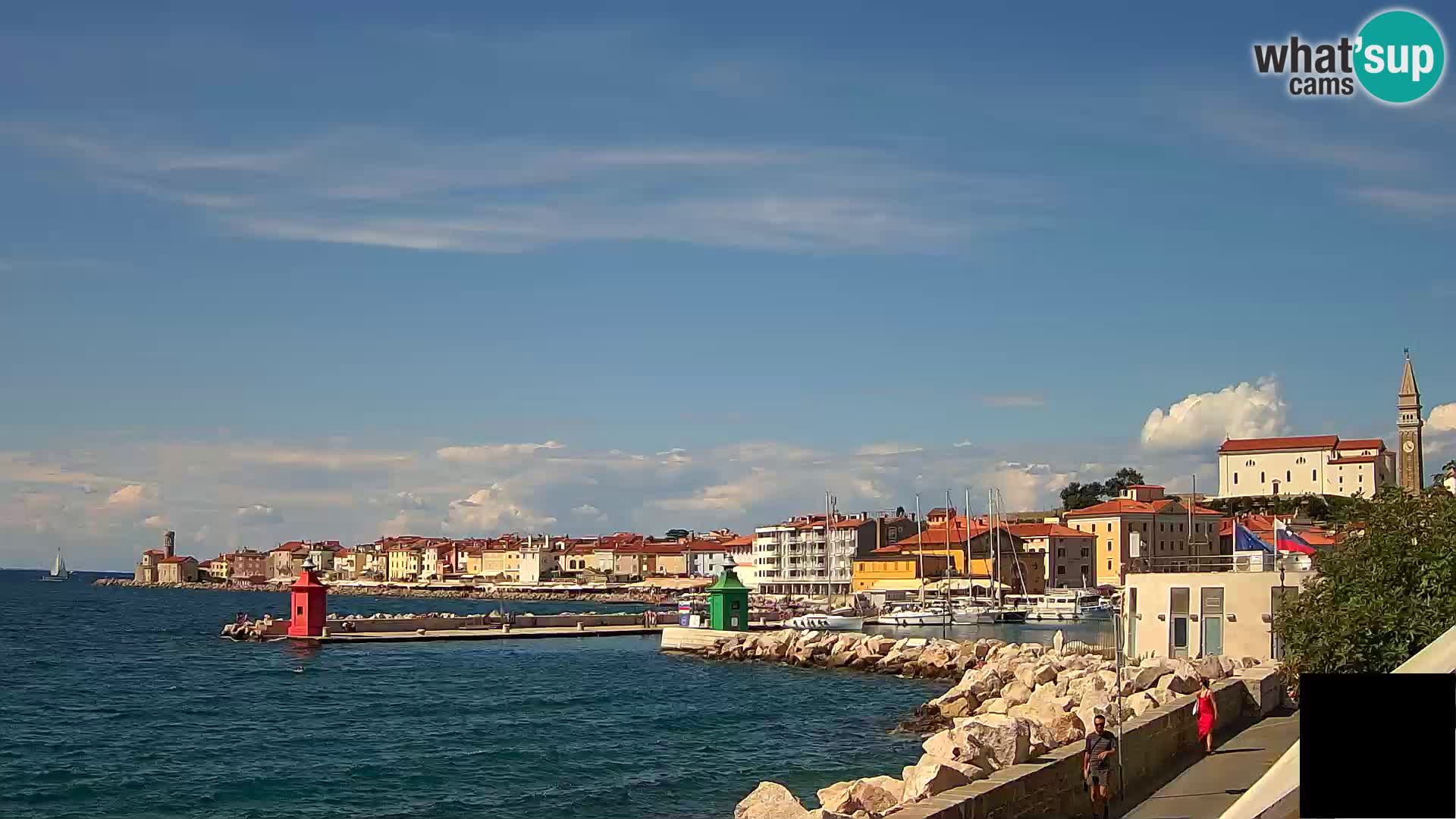 Piran – view to Punta and Mandrač