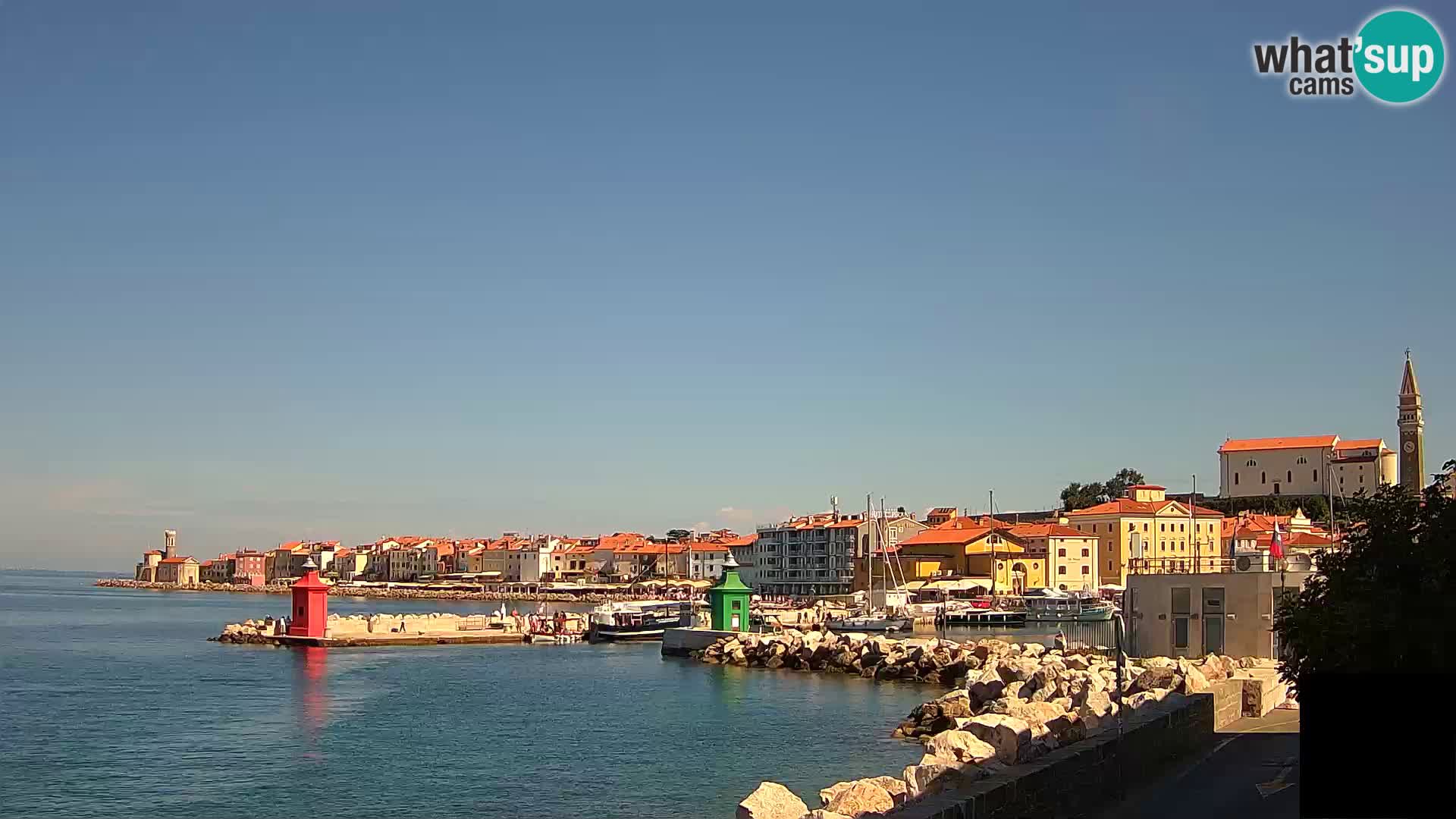 Piran – view to Punta and Mandrač