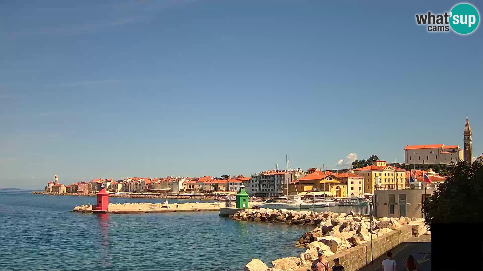 Pirano – vista verso la Punta e il “Mandrač”