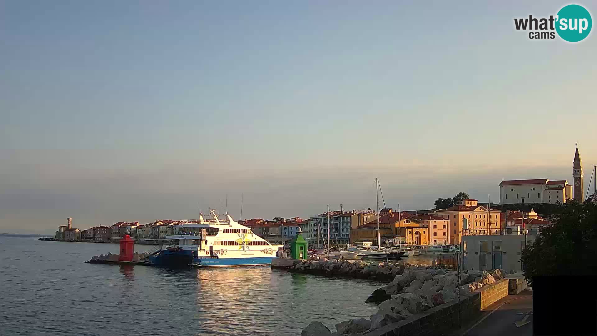 Piran – view to Punta and Mandrač