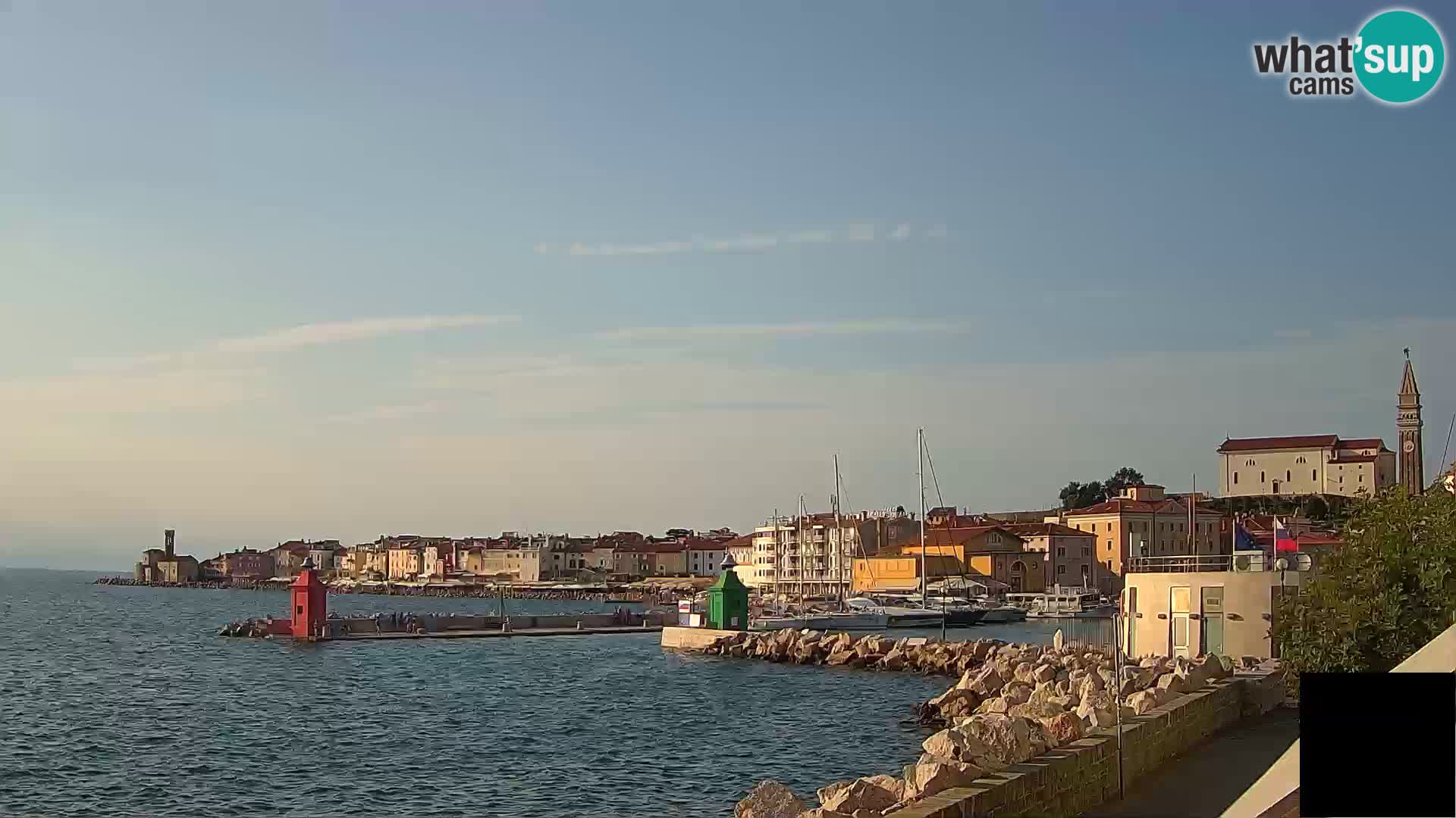 Piran – view to Punta and Mandrač