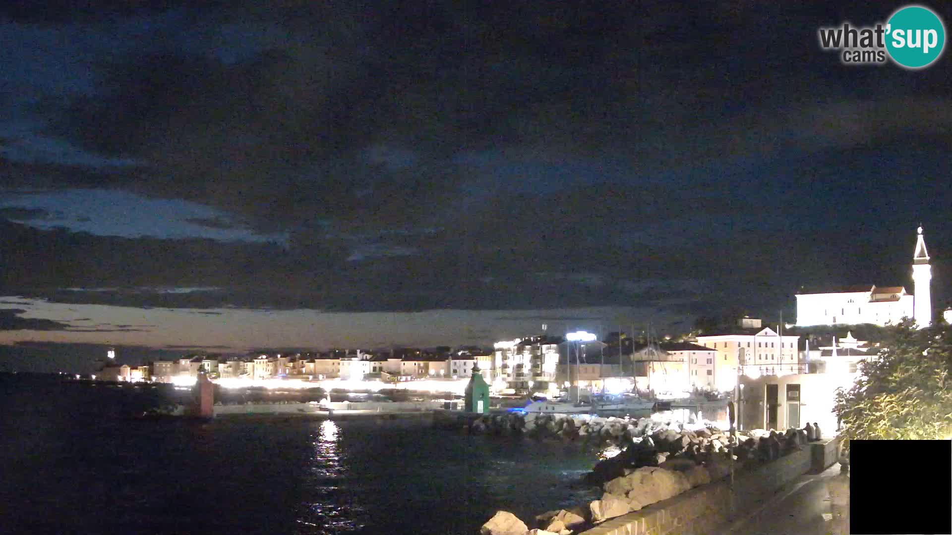 Pirano – vista verso la Punta e il “Mandrač”