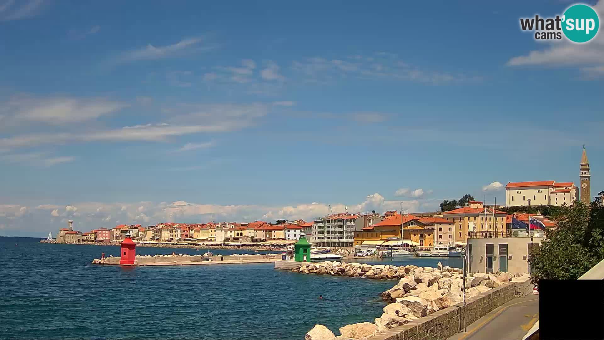 Piran – view to Punta and Mandrač