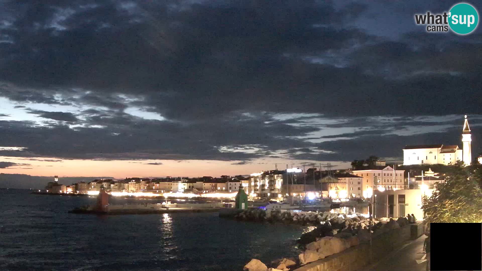 Piran – view to Punta and Mandrač
