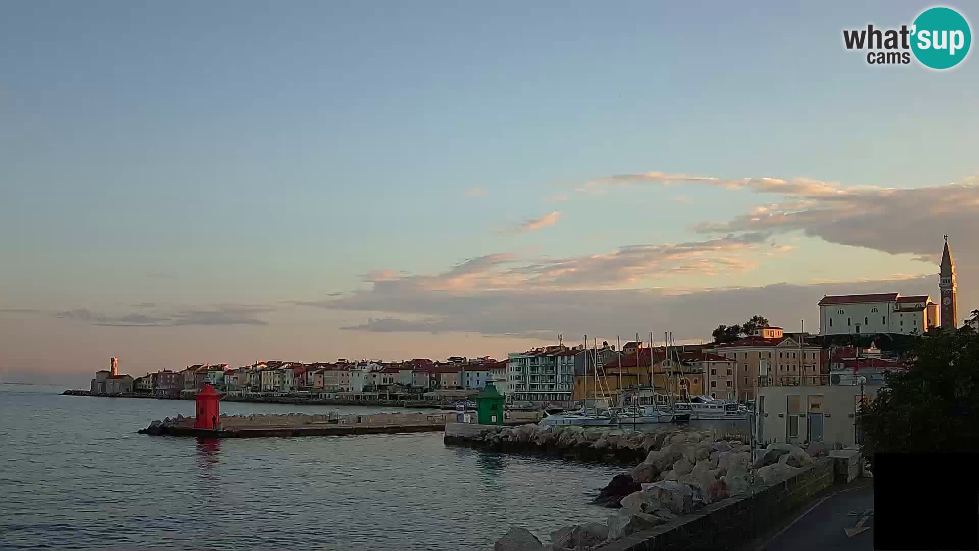 Piran – view to Punta and Mandrač