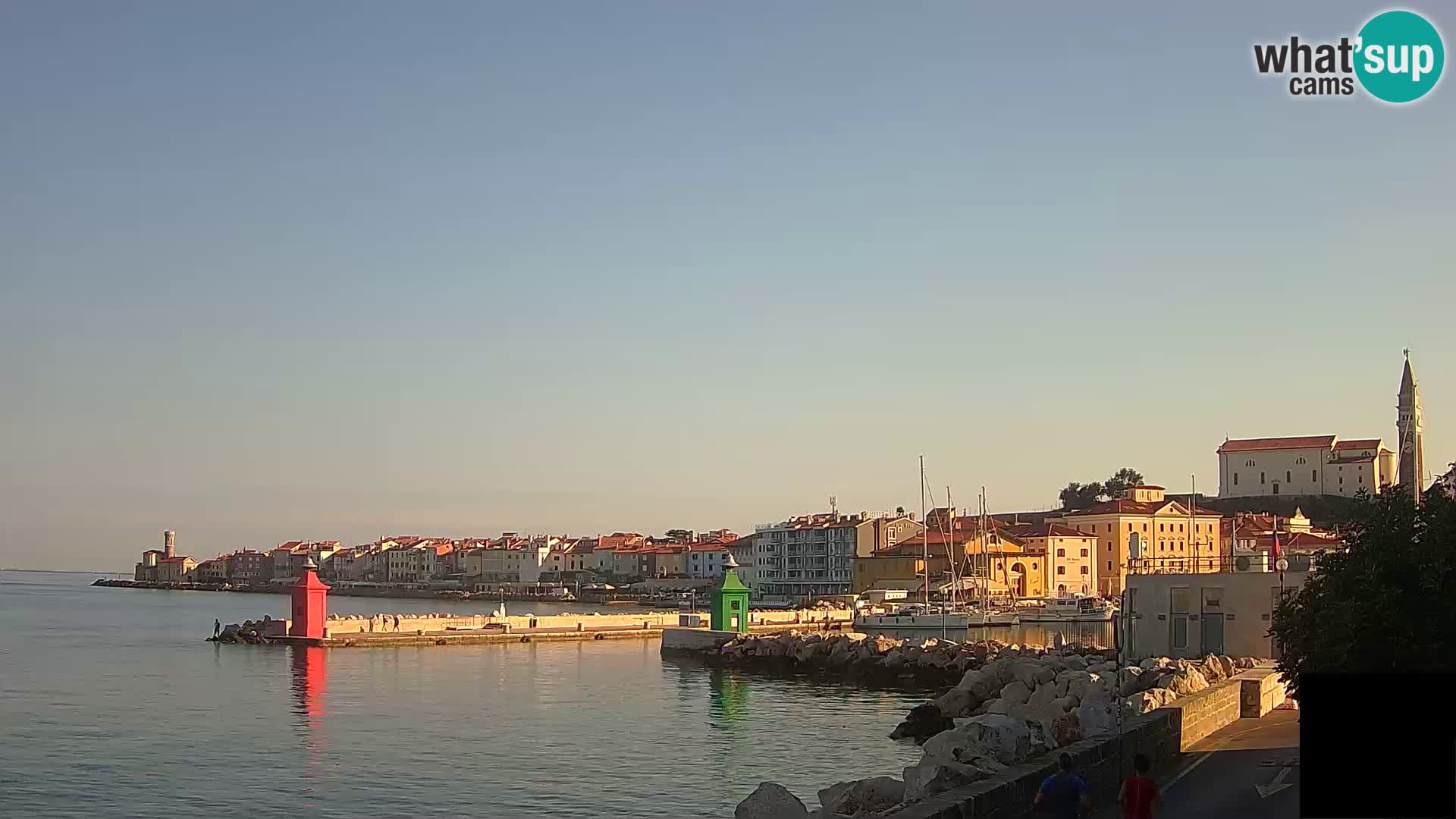 Piran – view to Punta and Mandrač