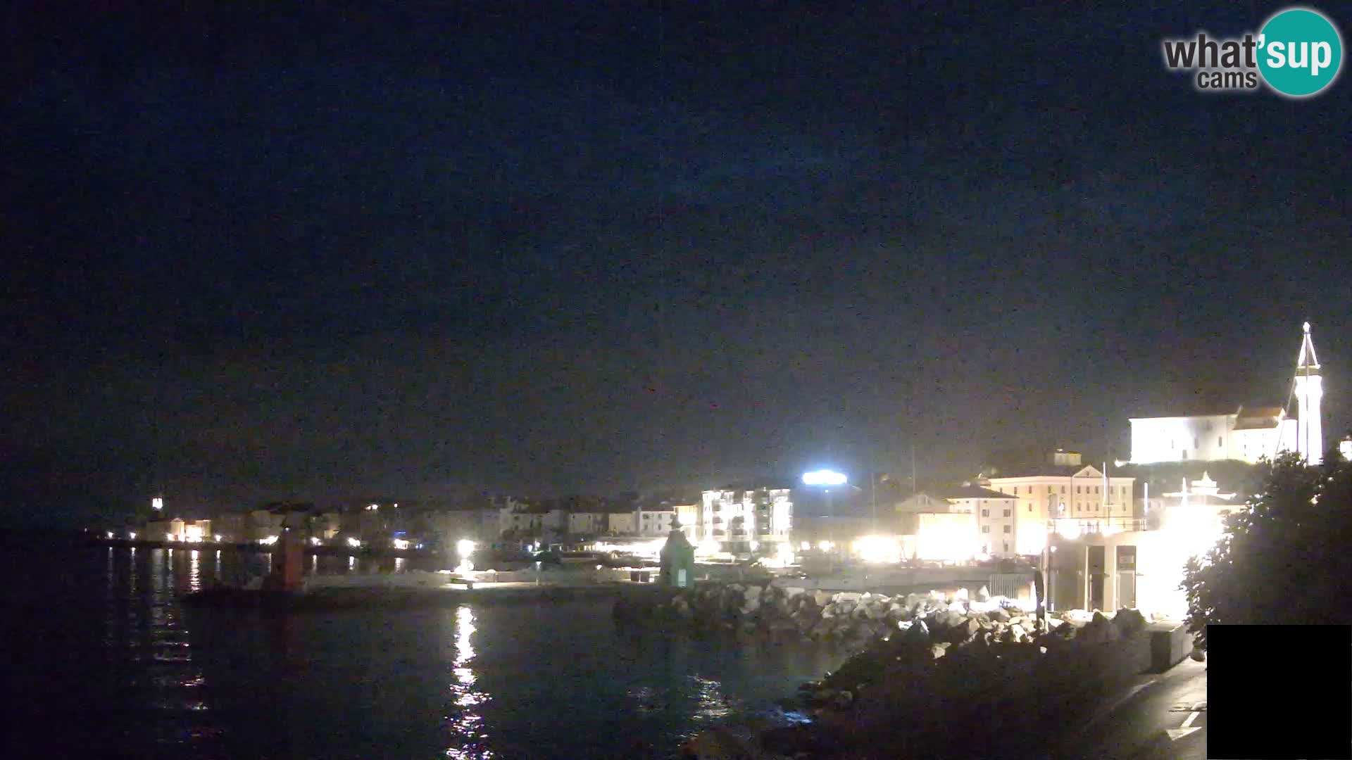 Piran – view to Punta and Mandrač