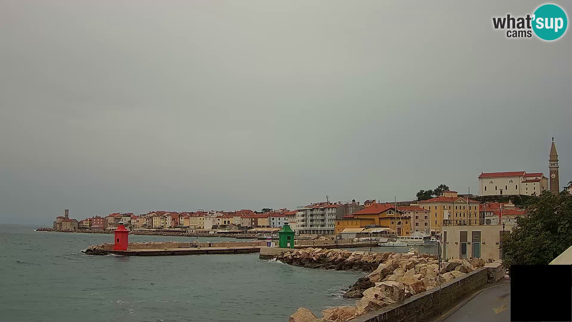 Piran – view to Punta and Mandrač