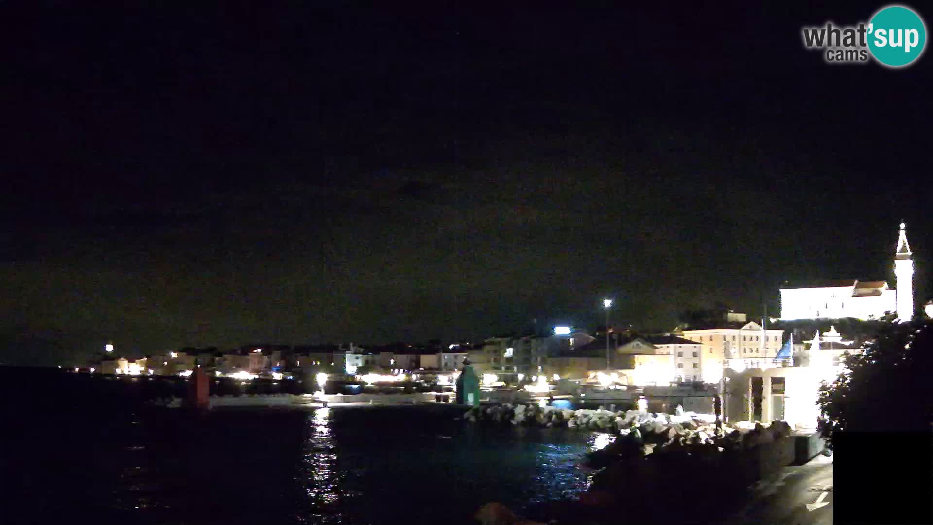 Piran – view to Punta and Mandrač