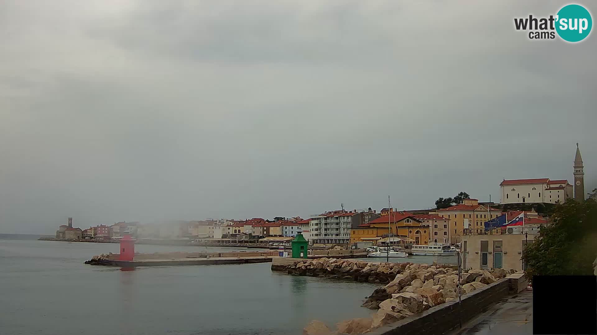 Piran – view to Punta and Mandrač