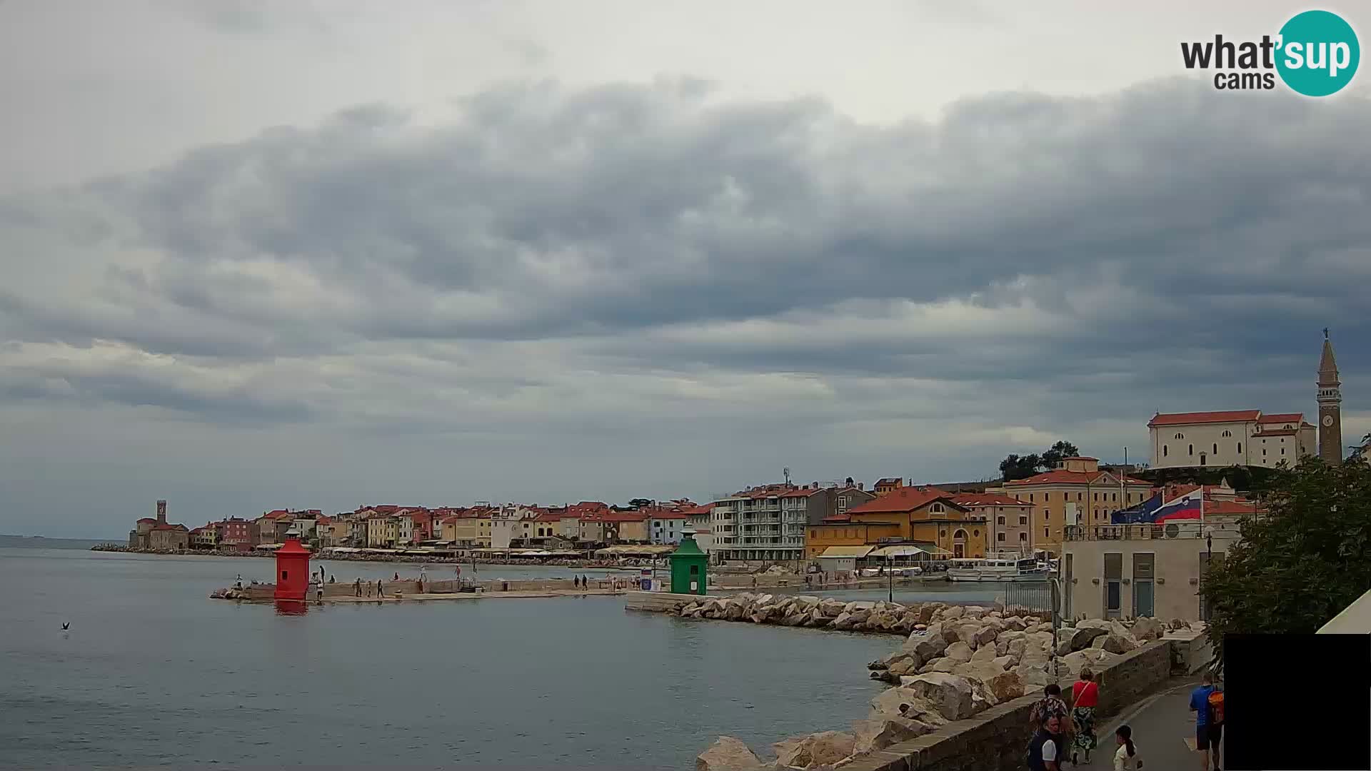 Piran – view to Punta and Mandrač