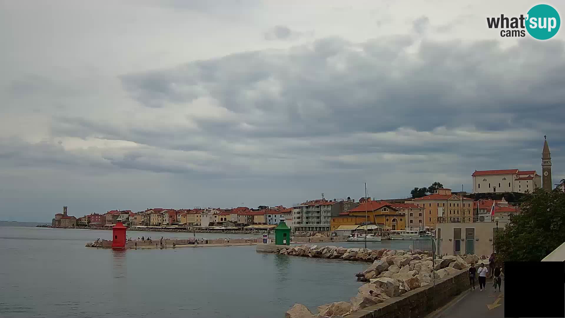 Piran – view to Punta and Mandrač