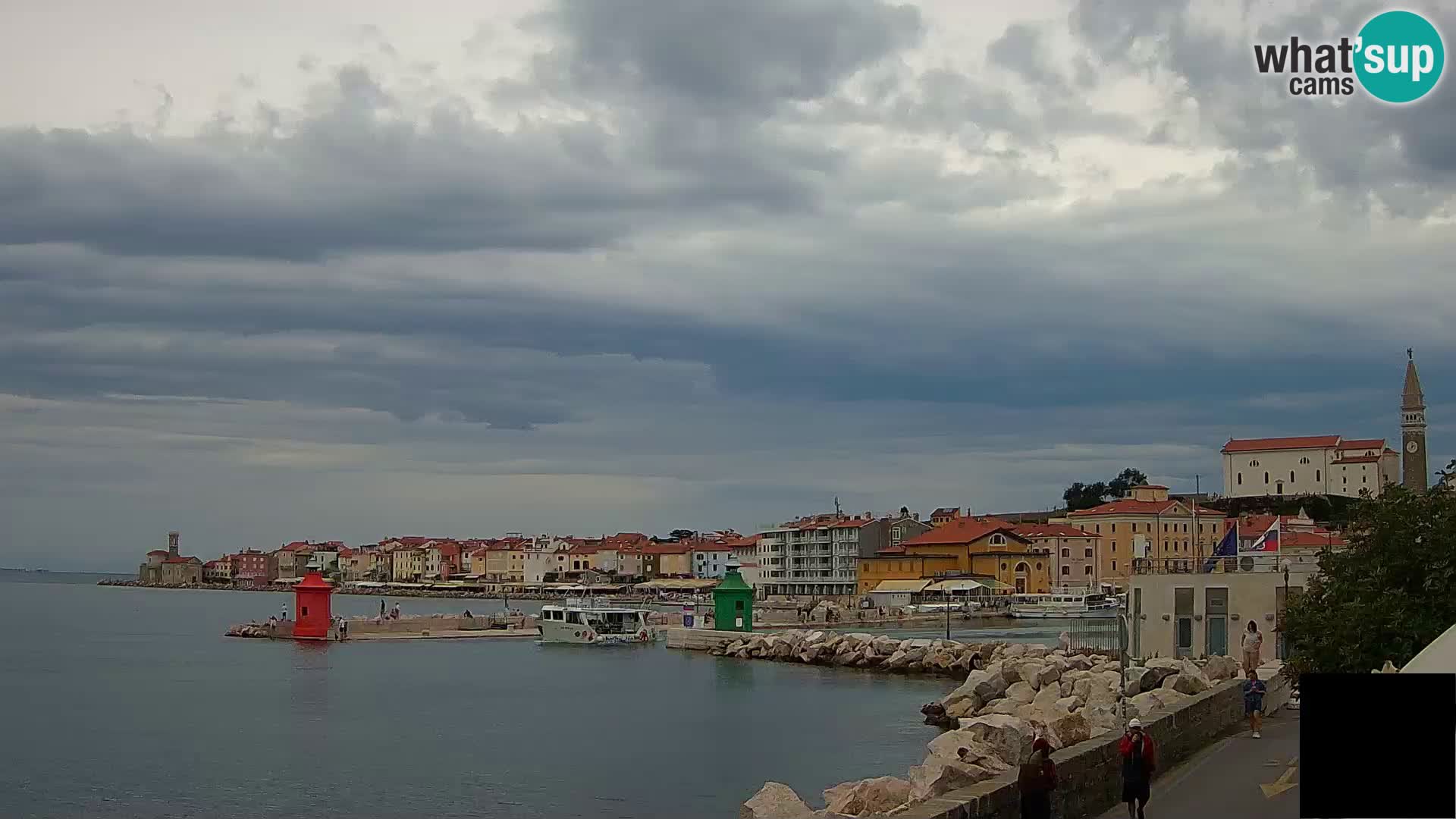 Pirano – vista verso la Punta e il “Mandrač”
