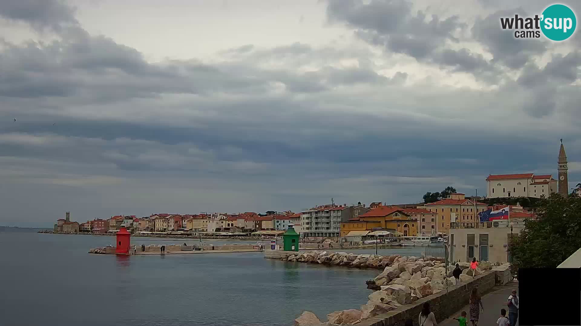 Piran – view to Punta and Mandrač