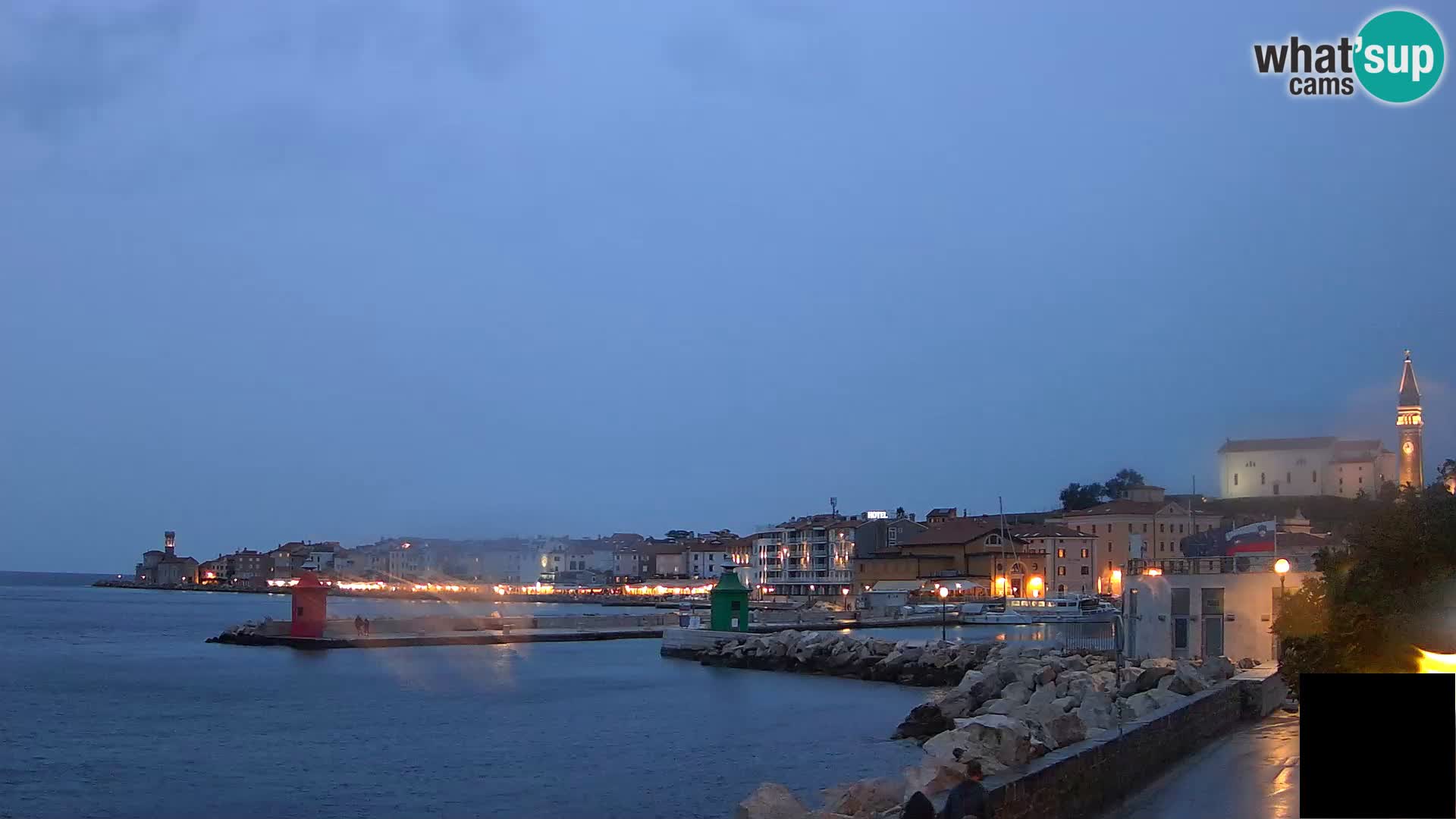 Pirano – vista verso la Punta e il “Mandrač”