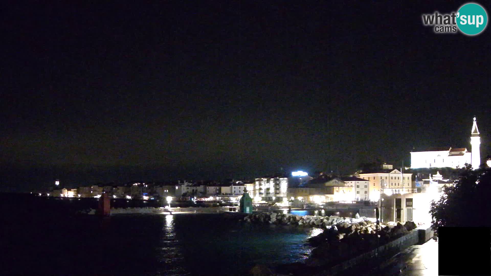 Pirano – vista verso la Punta e il “Mandrač”