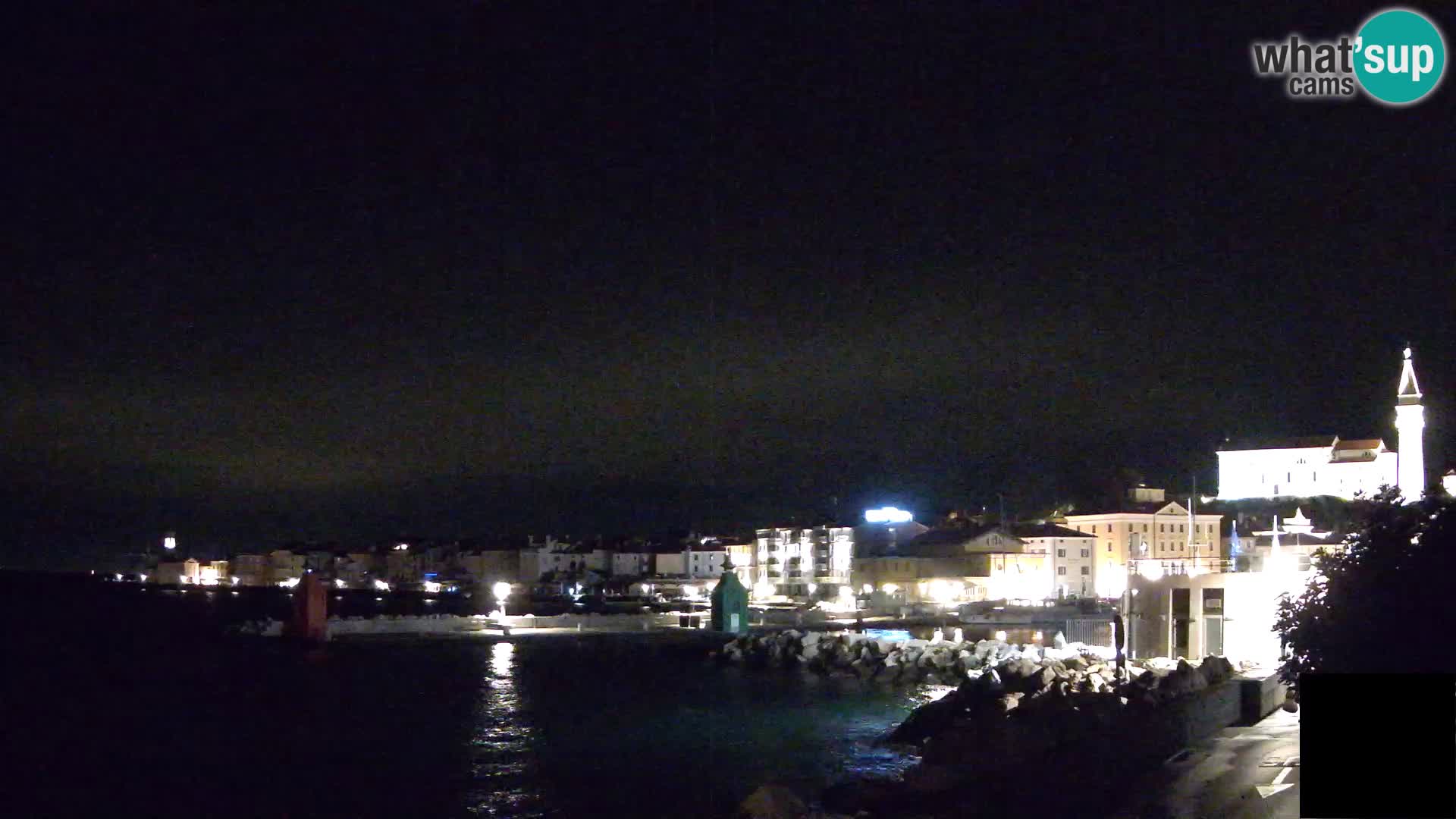 Pirano – vista verso la Punta e il “Mandrač”