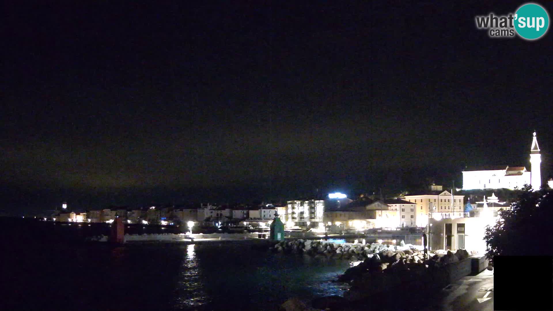 Pirano – vista verso la Punta e il “Mandrač”