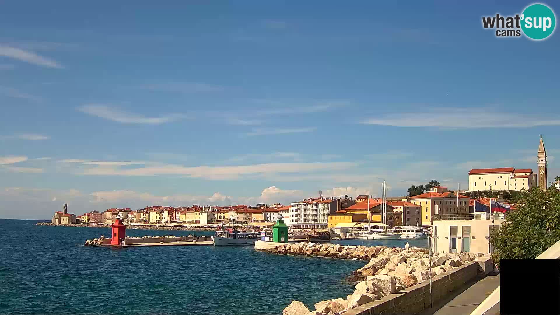 Pirano – vista verso la Punta e il “Mandrač”