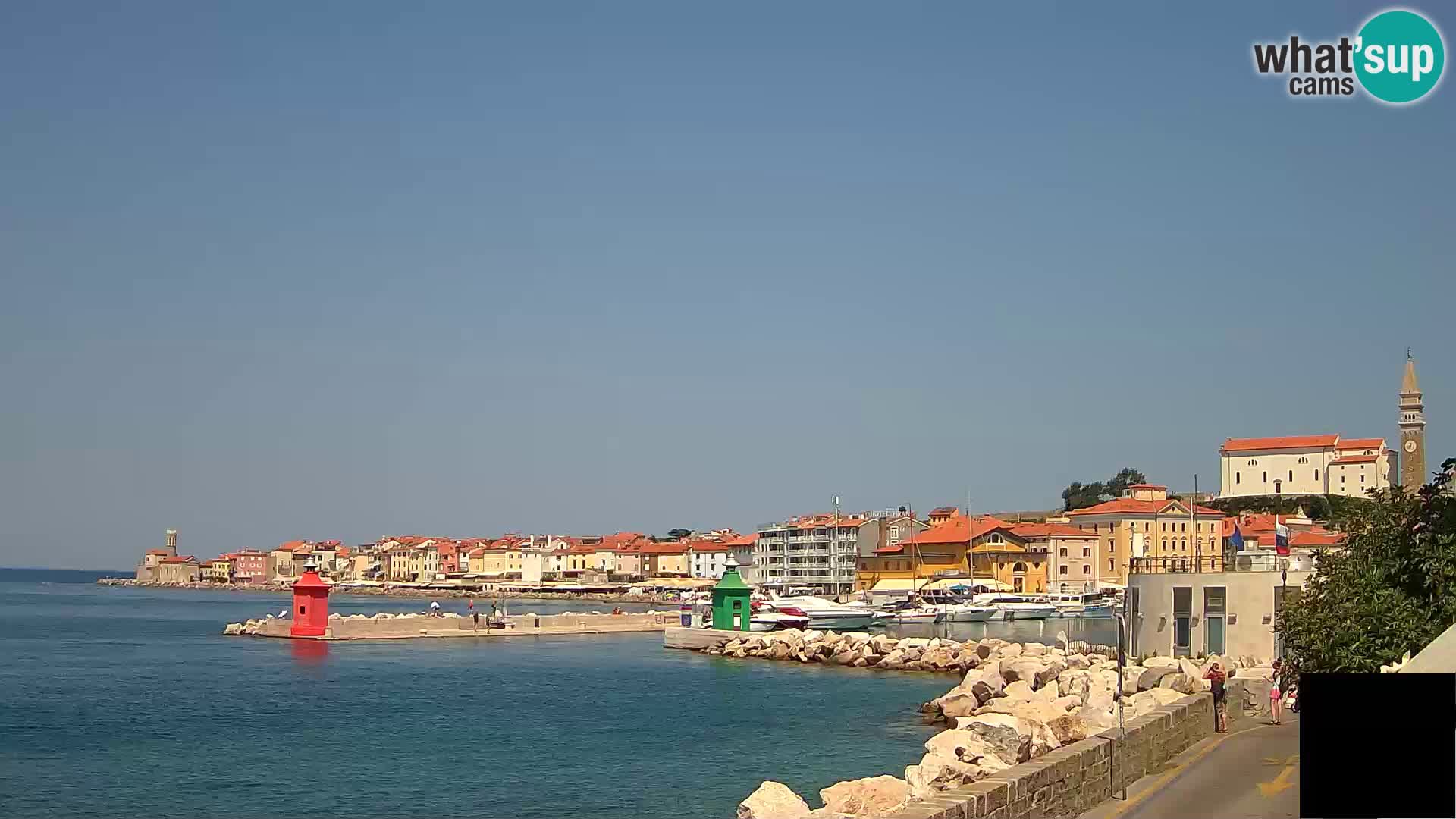Piran – view to Punta and Mandrač