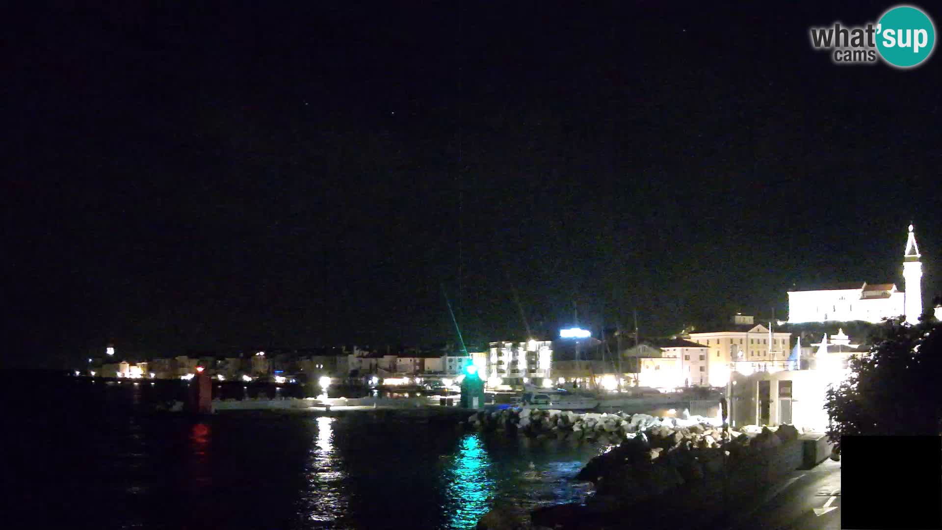 Piran – view to Punta and Mandrač