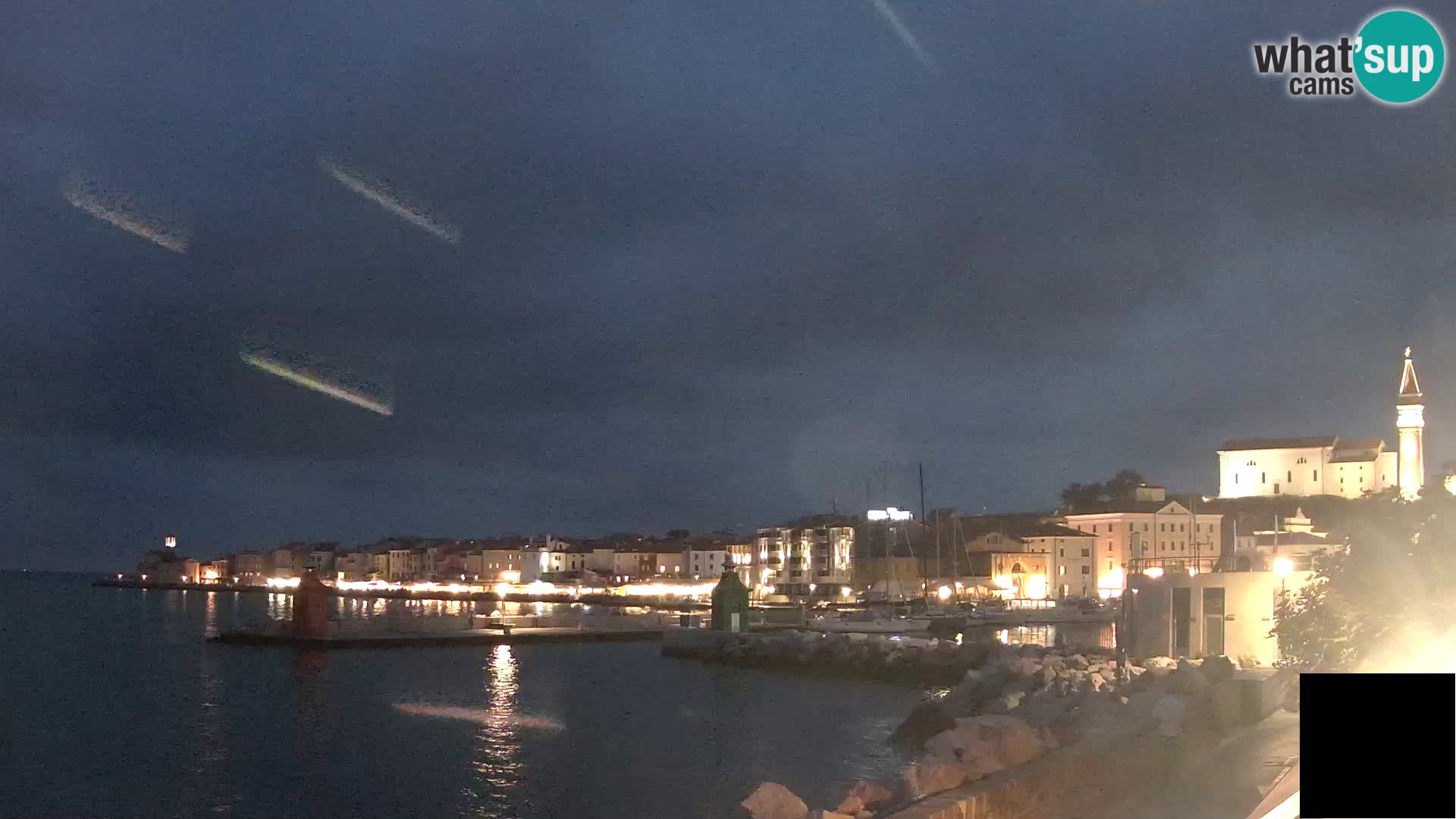 Piran – view to Punta and Mandrač