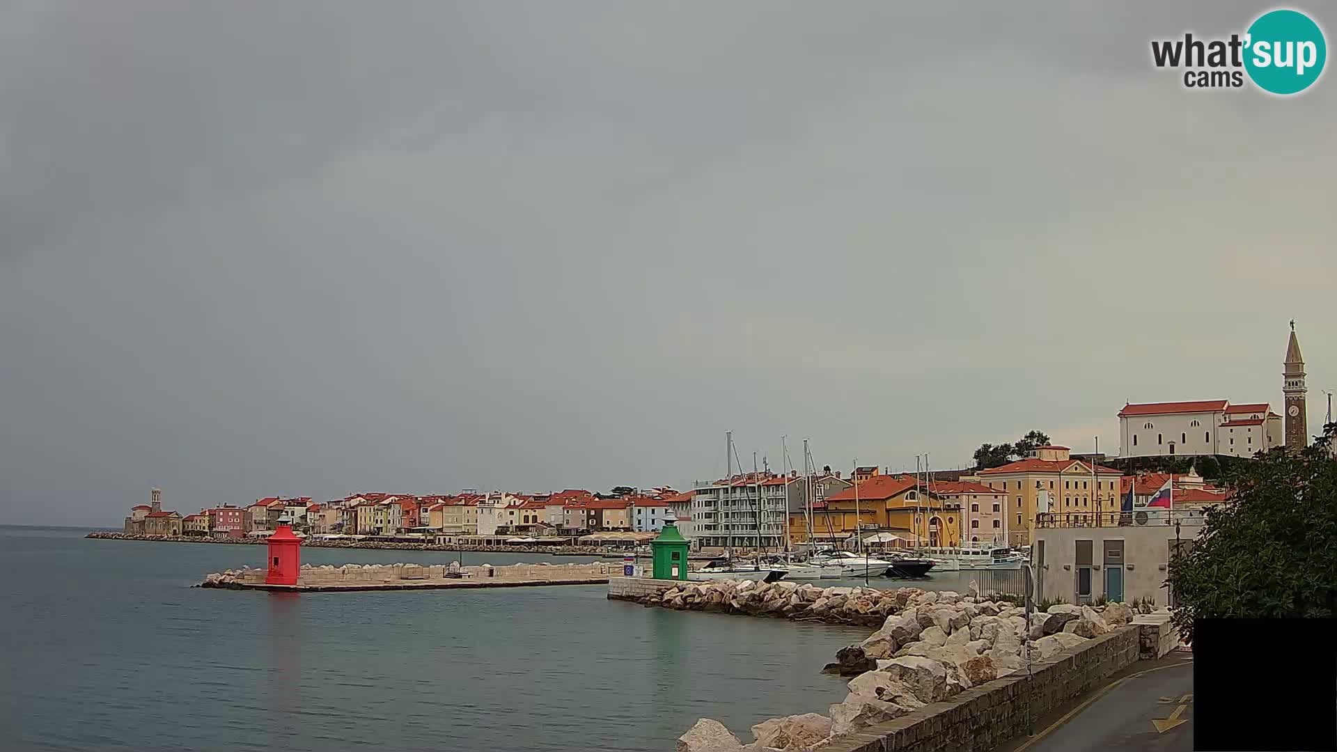 Piran – view to Punta and Mandrač