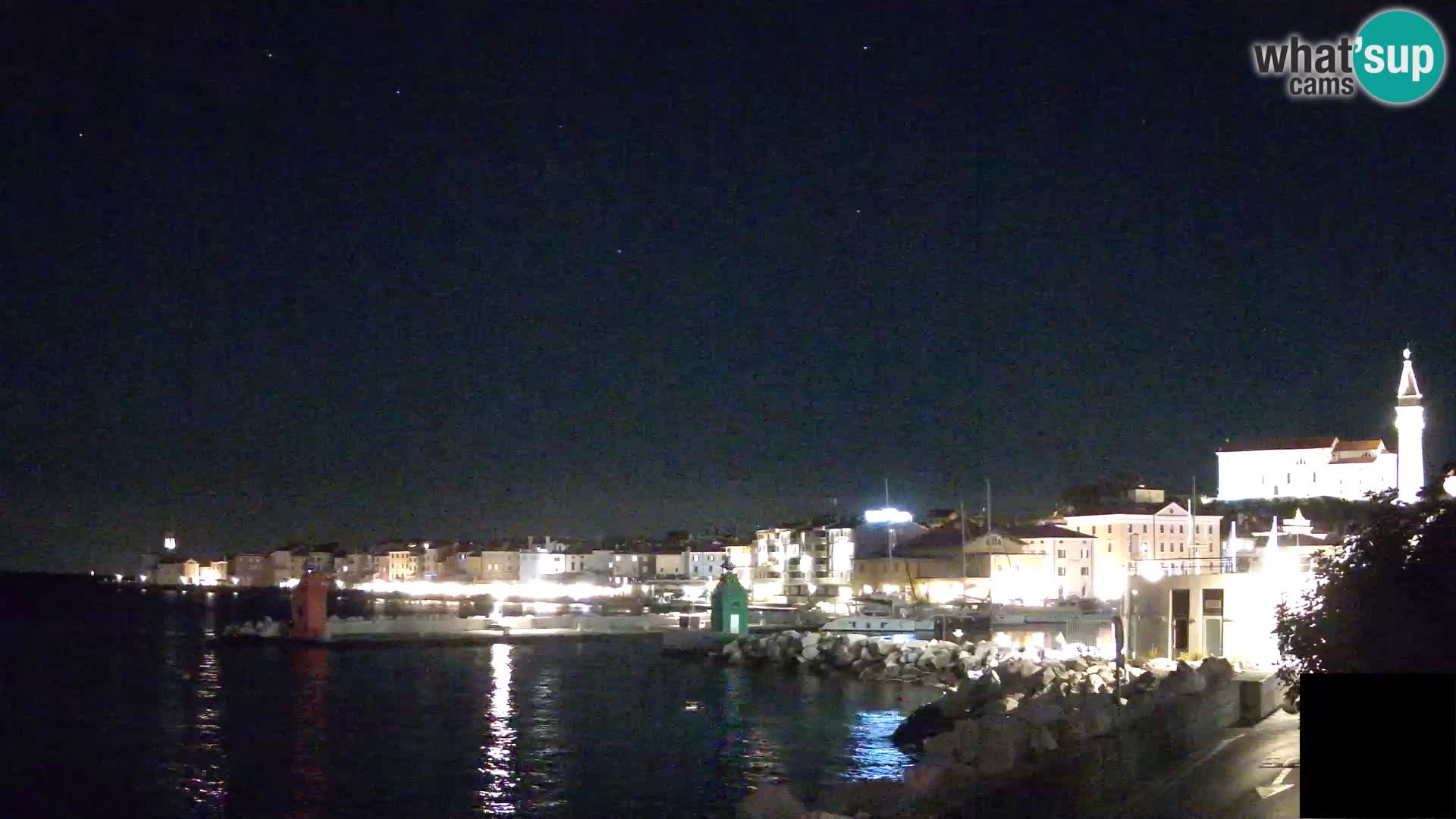 Piran – view to Punta and Mandrač