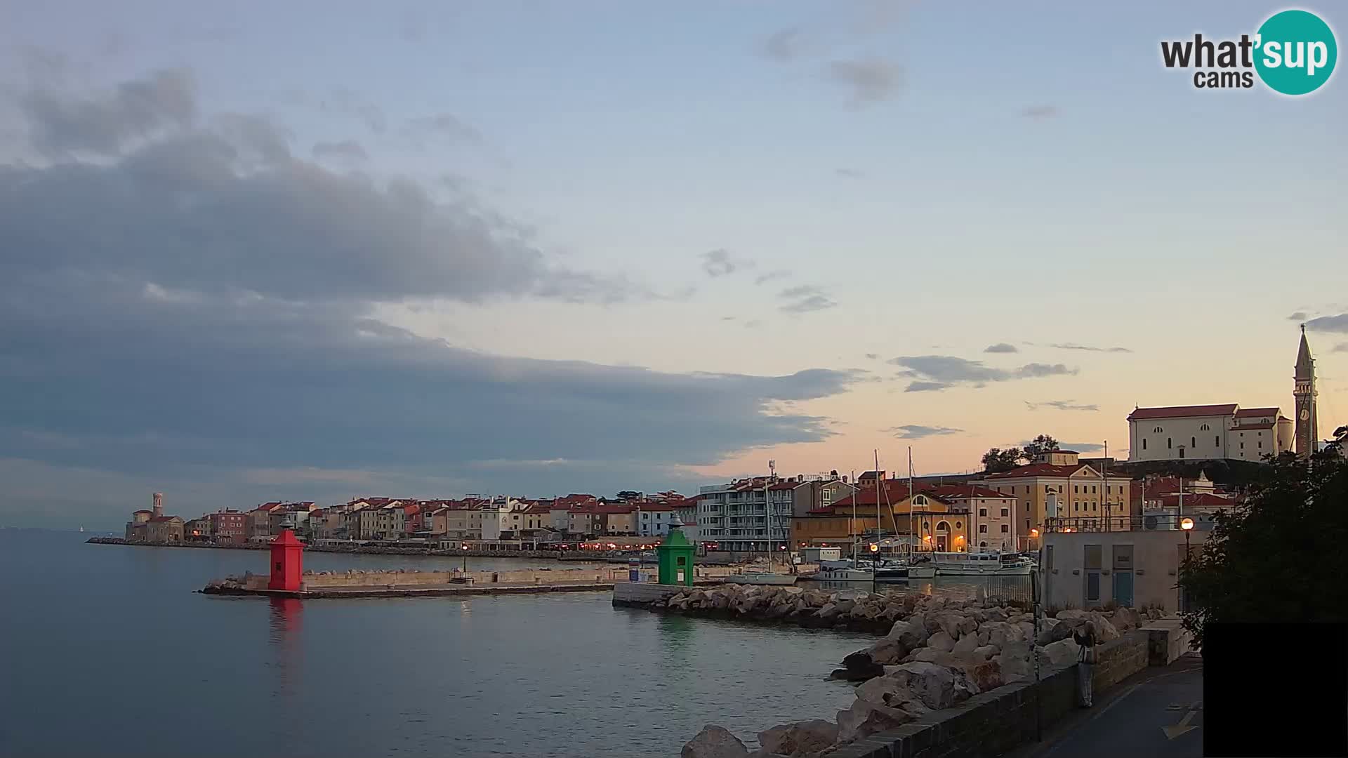Piran – view to Punta and Mandrač