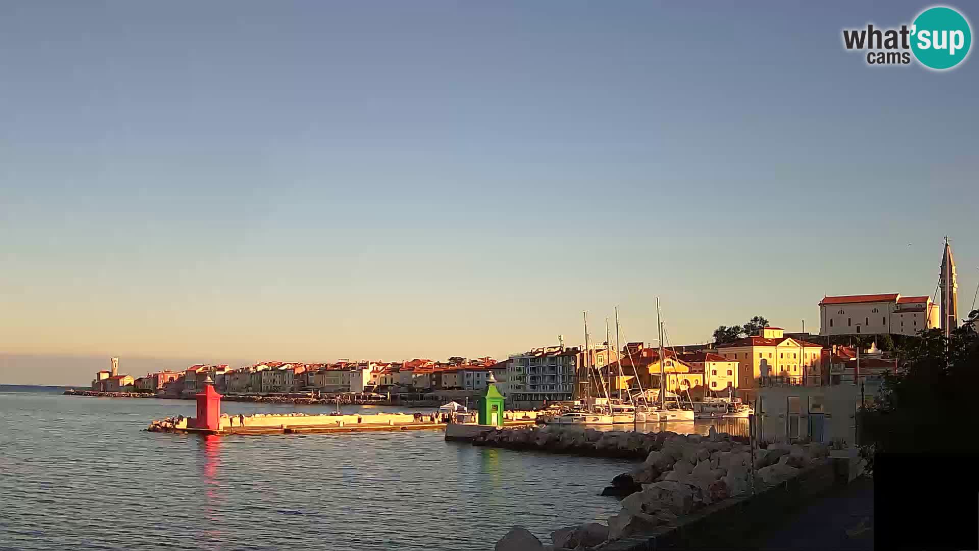 Piran – view to Punta and Mandrač