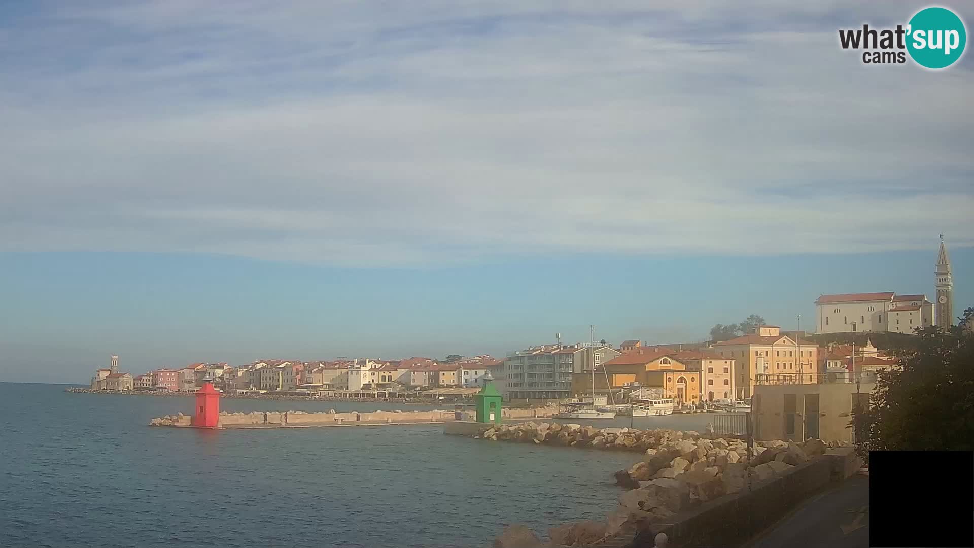 Piran – view to Punta and Mandrač