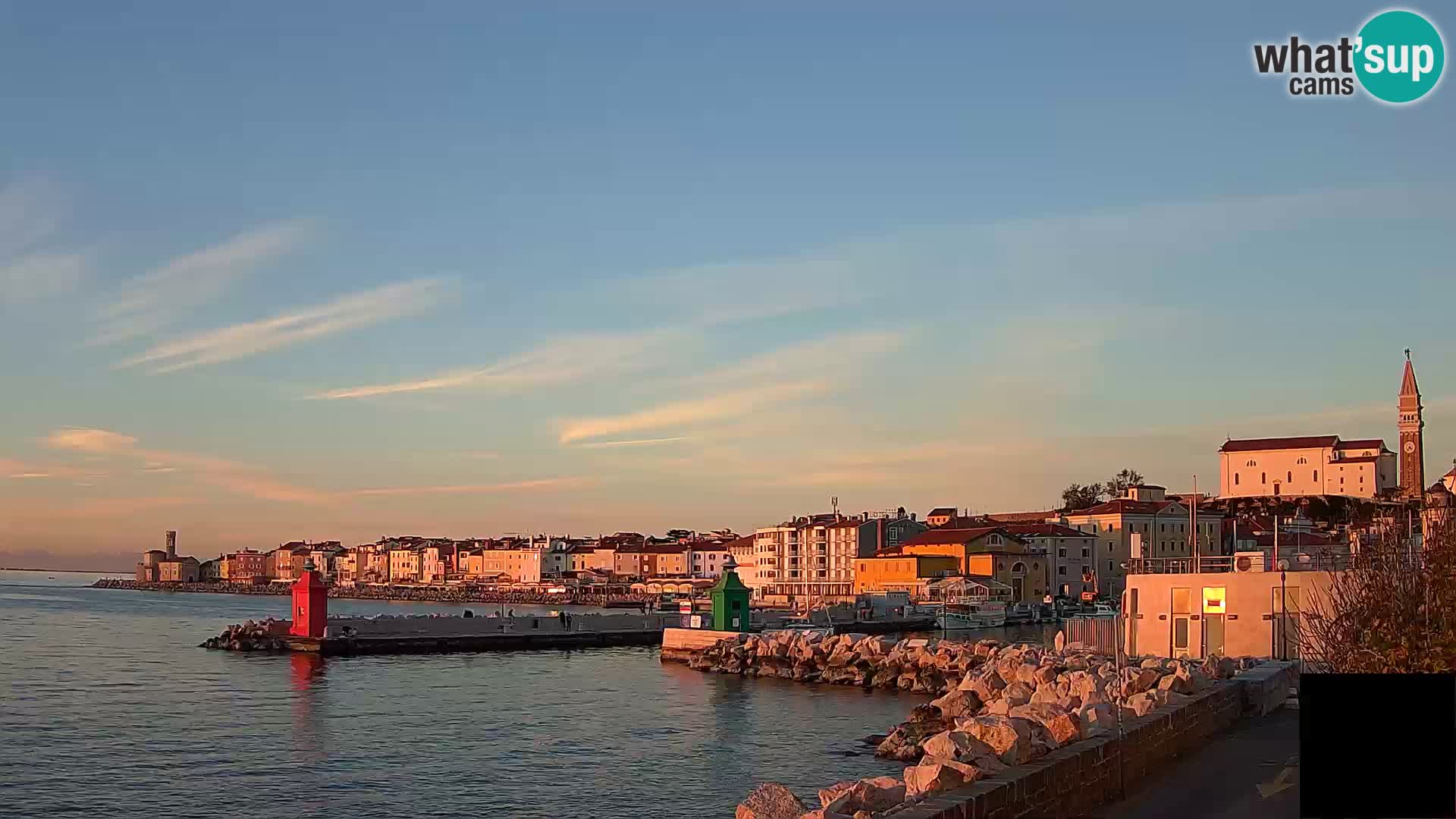 Piran – view to Punta and Mandrač